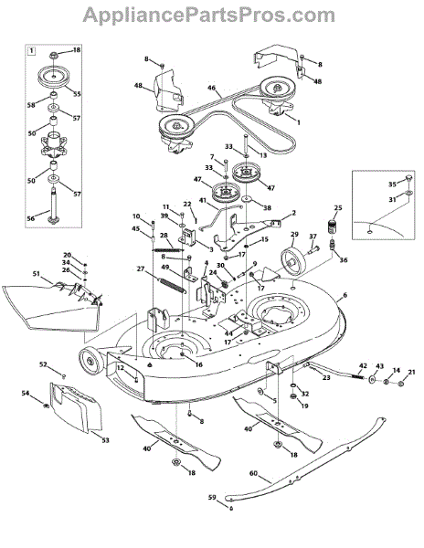 Parts for Yard-Man 13AN772G055 / 2009: Mower Deck 42 Inch Parts ...